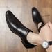 Euro Step Men's Leather Brogue British Style Casual Business Shoes With 4cm Height Increase For Hairstylists, Suits, Weddings_vogvips.com