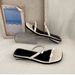 French-style Exquisite And Elegant Women's Summer Sandals, High-end Fashion For Outdoor Wear, 2026 New Model, Flat-soled_vogvips.com