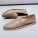 Genuine Leathe Mens Loafes Handmade Casual Comfotable Slip-On Flats Anti-Slip Diving Shoes Male Leisue Walk_vogvips.com