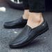 Classic Genuine Leather Casual Breathable Loafers Plus Size Shoes Men_vogvips.com