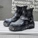 Vintage Martin Boots Gothic Knight Boots Metal Thick-soled Heightening Chelsea Boots Short Boots_vogvips.com