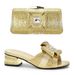 Floral design new diamond-encrusted mid-low heels with dinner bag Ladies banquet clutch dress_vogvips.com