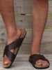 Men's Fashionable Slippers Waterproof Non-Slip Thick Sole Wear-Resistant Lightweight Comfortable Slip-On Slippers_vogvips.com