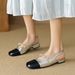 Baotou Sandals Women's Flat Bottom Wear French One-word Strap Single Shoes Small Fragrant Mary Jane Shoes_vogvips.com