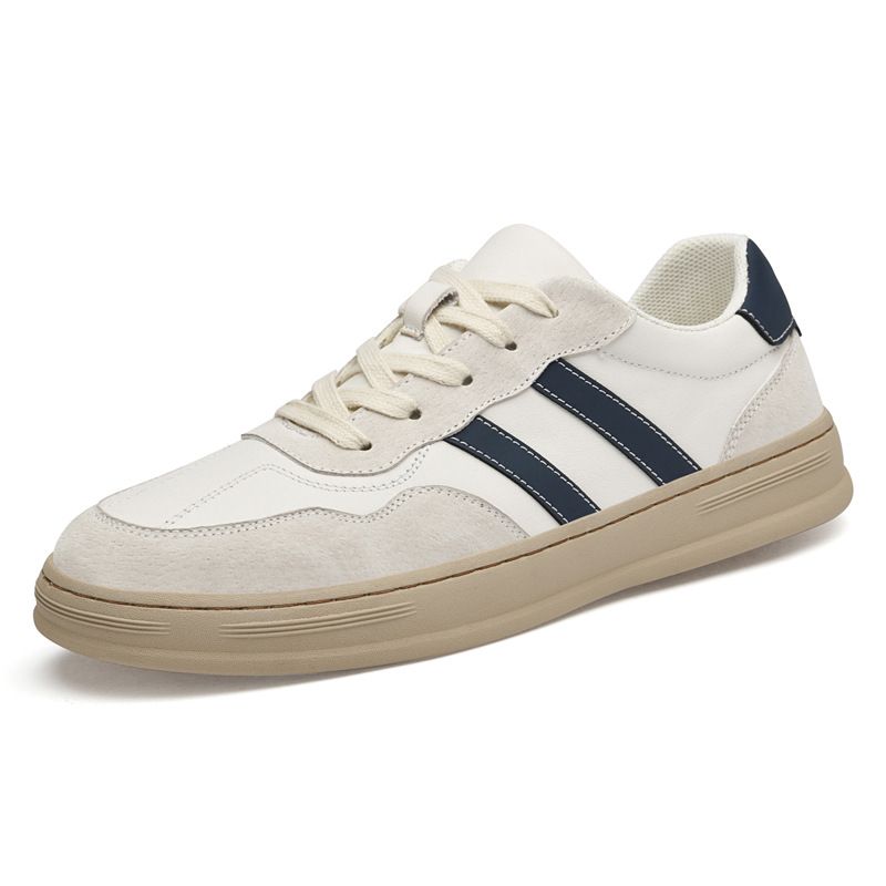 Men's Shoes Sneakers Breathable Soft-soled British White Shoes Men's Outdoor Casual Board Shoes_vogvips.com