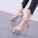 Women's Single-strap Sandals 2026 Summer New European And American Style Open-toe Ultra-high Thin Heel Women's Shoes_vogvips.com