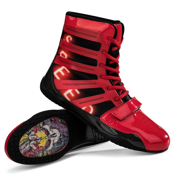 New Professional Boxing Shoes Men And Women Fighting Sanda Wrestling Shoes Lightweight Breathable Fitness Comprehensive Training Shoes_vogvips.com