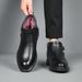 Winter Cotton Thickened British Formal Wool Integrated Men's Shoes, Leather Warm Snow Boots For Men_vogvips.com