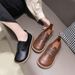 Versatile Round Toe Soft Sole Single Shoe For Women, Autumn 2025 New Flat Bottomed Anti Slip Middle-aged And Elderly_vogvips.com