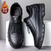 2025 Spring And Autumn Casual Fashion Trend Black Business Men's Work Comfortable British Style Leather Shoes_vogvips.com