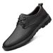 Men's Leather Shoes Lace-up Casual Leather Shoes Dress Men's Shoes Round Head Casual Men's Shoes_vogvips.com