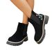 Women's Plus Size Elastic Ankle Boots British Style Embroidered Suede Round Toe Winter Martin Boots Red Black Over-the-Ankle PU_vogvips.com