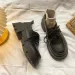 Black Thick Soled Versatile Lace Up Small Leather For Women 2024 Spring And Autumn Season New British Style JK Le Fu_vogvips.com