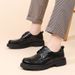 Euro Step First Layer Cowhide Slip-On New Casual Loafers Business Formal British Shoes Men's High-End Genuine Leather_vogvips.com