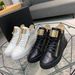 Autumn Winter Mid-Top Cowhide Comfortable Hairstylist Casual Sneakers Side Zipper Versatile Trendy Brand Lace-Up Genuine_vogvips.com
