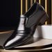Men's Classic Oxford Dress Shoes - Lightweight Business Formal Shoes With Round Toe, Breathable & Slip-Resistant For Office Wear Office Shoes_vogvips.com