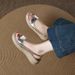 Fashionable Retro Round-toe Straw Open-toe For Women, 2026 Summer New Style, Wedge Heel, Single Strap Roman Fish Mouth_vogvips.com