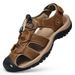 Summer Genuine Mens Casual Outdoor Leather Sandals For Men Beach Roman Shoes Plus Size 38-48_vogvips.com