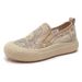 Outdoor Wear 2025 Summer New Style Mesh Soft Bottom Breathable One Step Casual Pregnant Lazy Women's Singles Shoes_vogvips.com