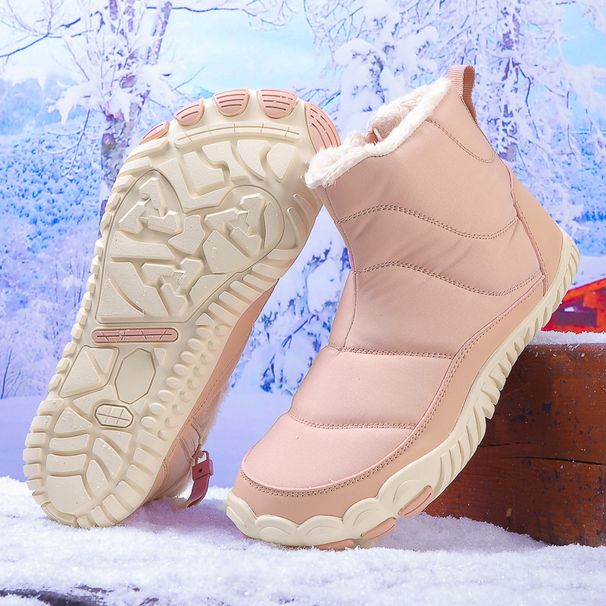 Snow Boots Winter And Spring Warm Outdoor Couple Cotton Shoes Casual Hiking Cotton Shoes Non Slip Wear Resistant Waterproof Plus Velvet_vogvips.com