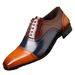 Large Size 2026 New Leather Shoes, Block Color Blocking, Carved And Versatile British Business Formal Men's Shoes_vogvips.com