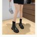 Ushilai 2025 Autumn Winter New Round Toe Chunky Heel Thick Sole Height Increasing Tube Short Martin Boots For_vogvips.com