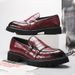 Men's In Plus Size, New Casual Leather Fashionable Busins Sets, Formal Sho, Trendy British Style Groom's Wedding_vogvips.com