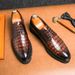 New Men's Large Leather Crocodile Pattern Youth Hairstylist Thick Sole Height Increasing British Casual Wedding Shoes_vogvips.com