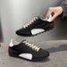 Flat-soled Lace-up Lightweight Comfortable Versatile Casual Fashion Niche Color-block Vintage Sports Running Distressed_vogvips.com