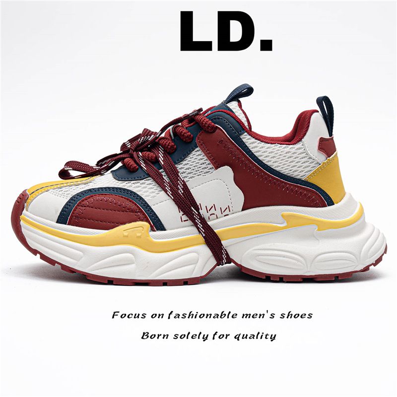Spring New Thick-Soled Dad For Men And Women, Breathable Casual Sports Shoes, Versatile Trendy Shoes_vogvips.com