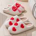Winter Cute Cartoon Cotton For Women, Thickened And Warm, Indoor Home Non-Slip Couple Furry Slippers_vogvips.com