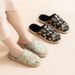 New Chinese-style Cotton Slippers For Women, Autumn And Winter, Home Use, Indoor, Non-slip, Warm_vogvips.com