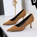 9517 European And American Style Elegant Lady Fashion Stiletto High-heeled Shoes, Pointed Toe, Shallow Cut, Slip-on,_vogvips.com