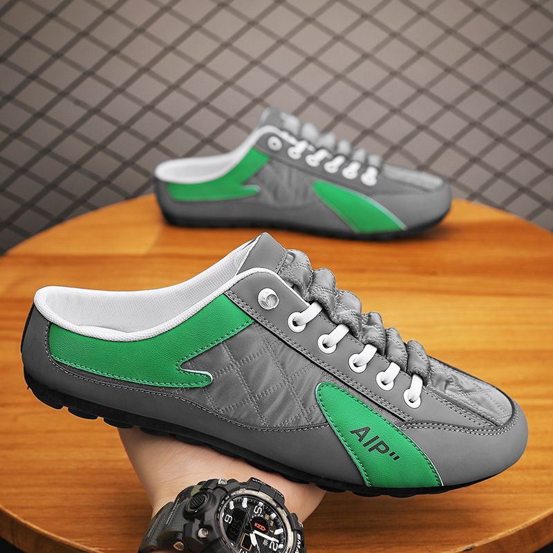 Mens Anti-slip Indoor Outdoor Rubber Sole Slippers House Shoes Cozy Slippers_vogvips.com