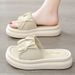 Women's Flip-flops For Beach Wear, Fashionable And Casual, With Thick Soles, Stunning 2025 Summer New Style, Comfortable_vogvips.com