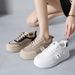 Little White Shoes Women's Popular Female Students Casual Through The Net Versatile Board Shoes Trend_vogvips.com