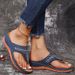 New Women's Shoes Summer Fashion Rhinestone Wedge Sandals With Thick Soles Flip-flops Casual_vogvips.com