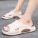 Men’s Shoes Slippers Couple Style Summer Outdoor Non Slip Thick Soled Men's Sandals Outdoor Sports Solid Color Beach Sandals_vogvips.com