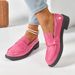 SHLIANG Plus Size Vintage Platform Flats Shoes Women Easy To Put On Butterfly Knot Med Heels Loafers Daily Shoes Y0394_vogvips.com