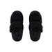 Slip-On Fairy Style Fleece-Lined Warm Fluffy Shoes Women, Flat One-Strap Round-Toe Loafers For Autumn And Winter_vogvips.com