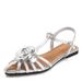 Fairy-style Camellia Sandals, Roman-style Open-toe Flat Model, New Summer One-strap Women's Shoes_vogvips.com