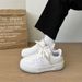 New Women's Casual Sports Platform Sneakers Trendy Street Style Retro Versatile Bread Shoes For Students_vogvips.com