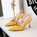 French Leopard Print High Heels Stiletto Pointed Hollow Single Shallow Mouth Comfortable Women S Shoes_vogvips.com