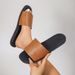 Summer New Leather One Side Of Fashion Beach Holiday Flat Women Sandals Slippers_vogvips.com
