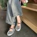 Genuine Soft Leather Textured Red Mary Jane For Women, 2026 Spring New Versatile Shallow Flat Shoes_vogvips.com