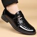 Euro Step Hair Stylist Glossy Shoes Summer Autumn Versatile Men's Loafers Social Korean Version Patent Leather Casual Men_vogvips.com