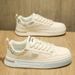 Men's White 2026 New Spring Lightweight Casual Sneakers For Teenagers, Retro Versatile Sports Breathable Trendy Shoes_vogvips.com