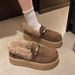 Thick-Soled Furry Loafers For Women 2025 New Winter Slip-On Plush Beanie Cotton Shoes Snow Boots_vogvips.com
