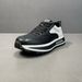 Men's Leather Board 2025 Spring Trend Black White Color Matching Sports Leisure Dad Versatile And High-End Shoes_vogvips.com