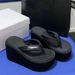 Yimengling Same Style Height Increasing Thick Sole Slippers For Women Outdoor Wear 2025 Summer New Wedge Denim Blue_vogvips.com